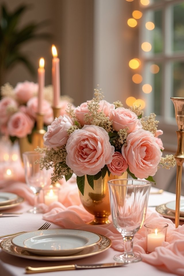 elegant blush pink gold