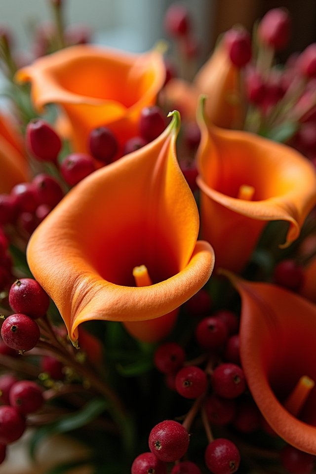 elegant bouquet with berries