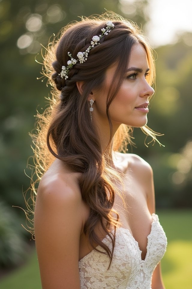 elegant braided bridal hairstyle