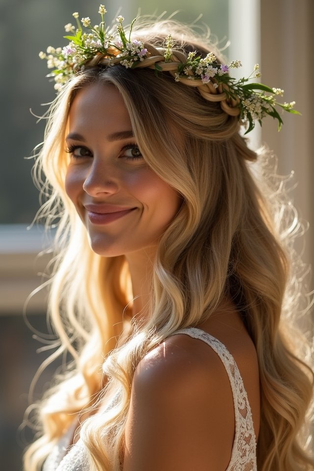 elegant braided crown hairstyle