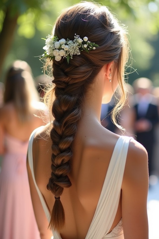 elegant braided ponytail style