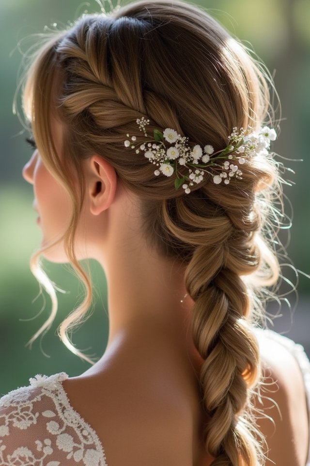 elegant braided ponytail styles