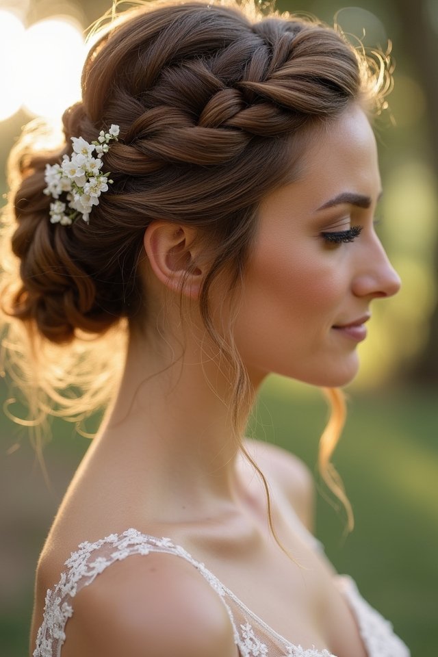 elegant braided updo magic