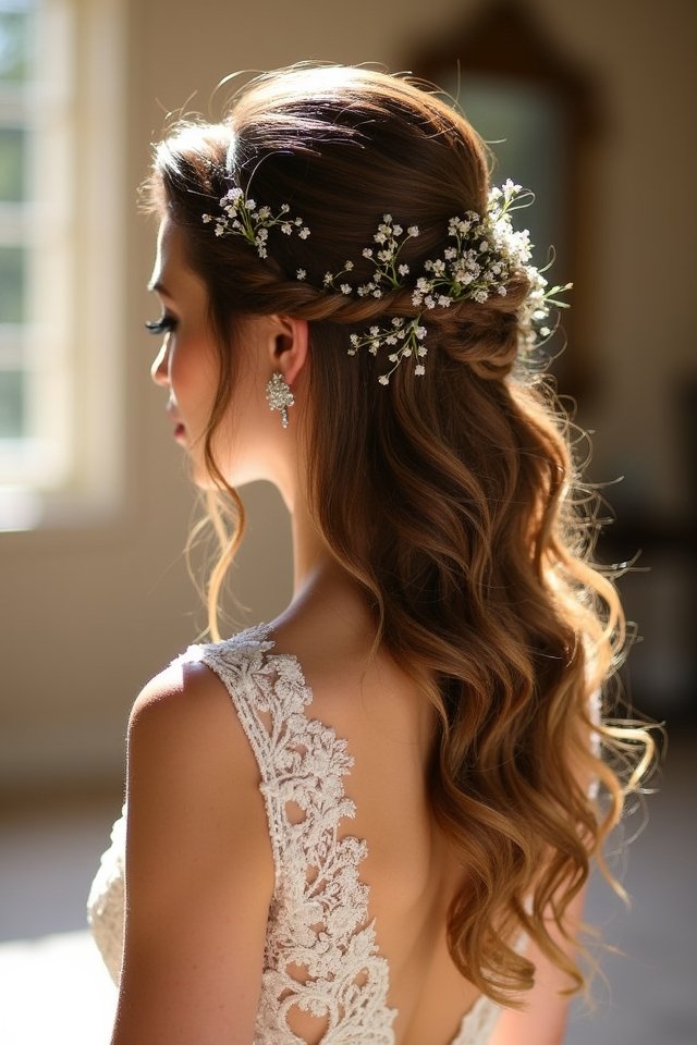 elegant braided wedding hairstyle