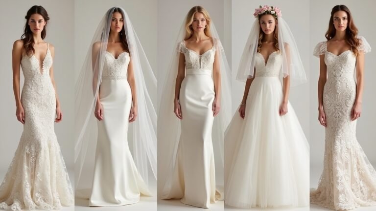 elegant bridal combinations showcased