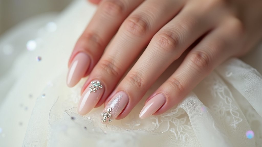 elegant bridal nail designs
