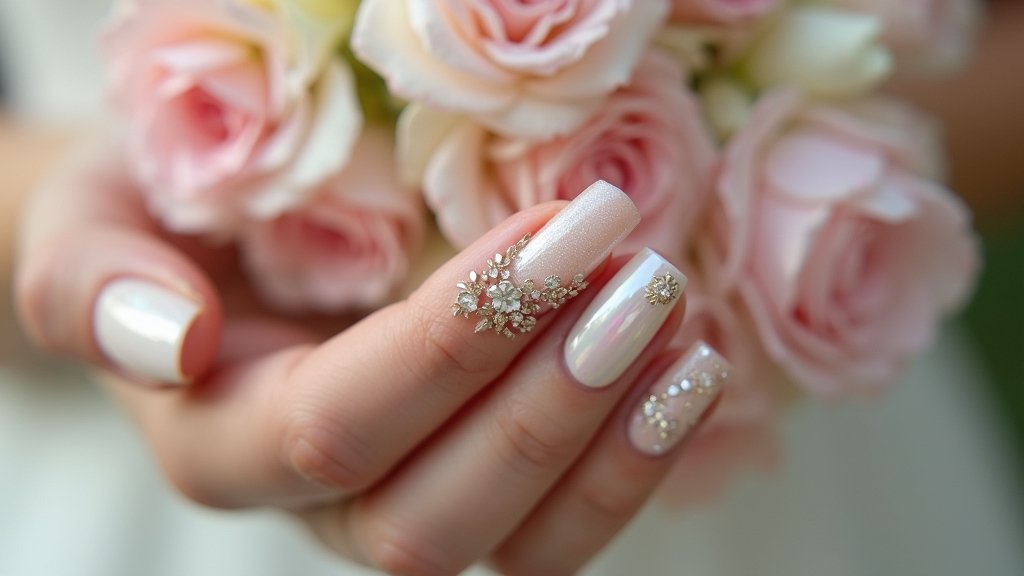 elegant bridal nail designs