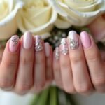 elegant bridal party nails