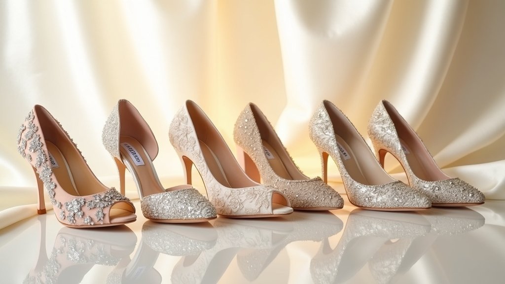elegant bridal prom shoes