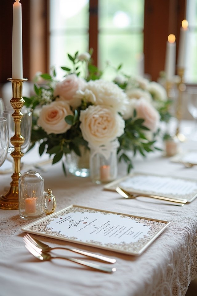 elegant calligraphy wedding invitations