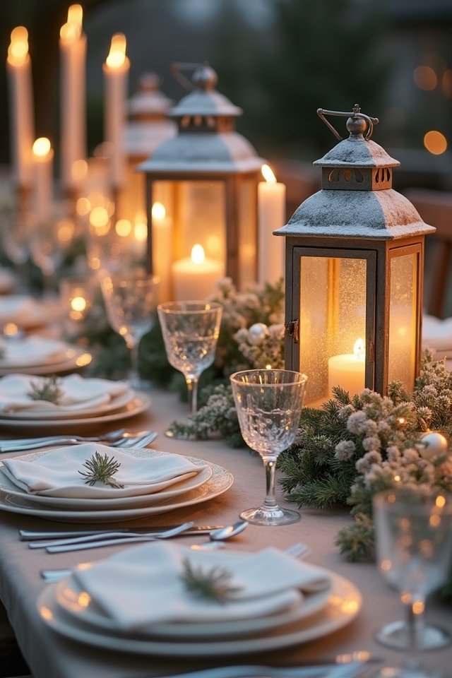 elegant candlelit tablescape design