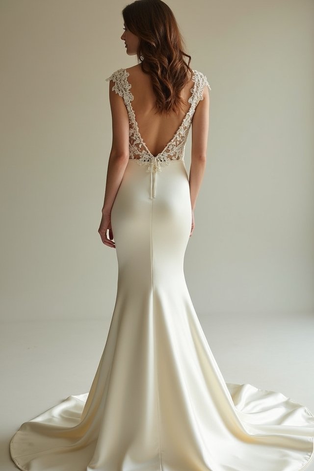 elegant cap sleeve gown