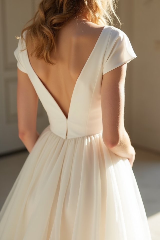 elegant cap sleeve gowns