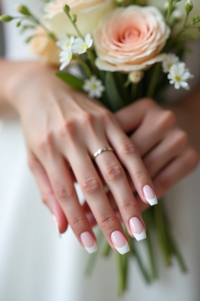elegant chic white tips