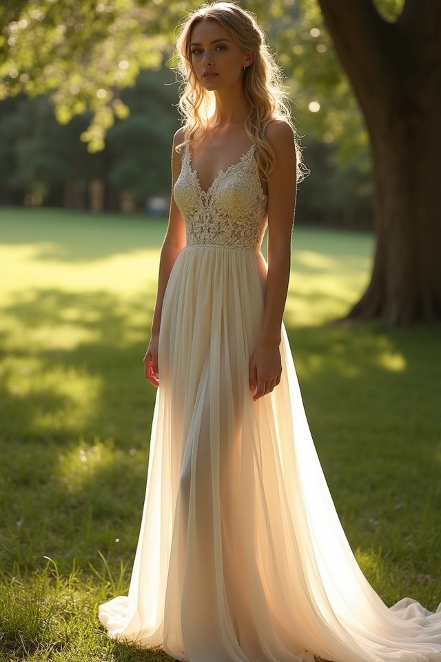 elegant chiffon column dress
