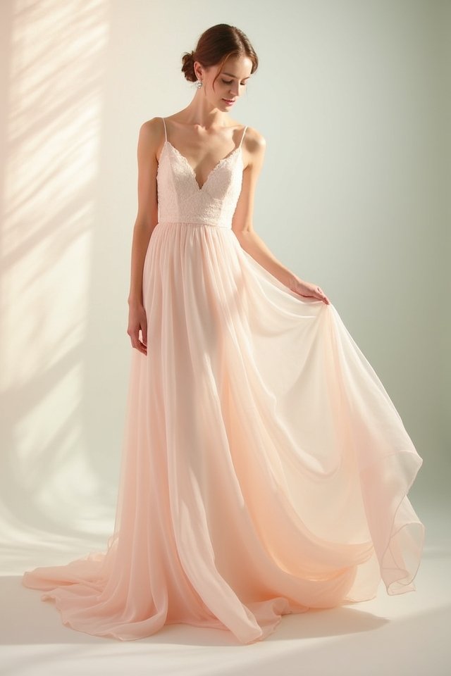 elegant chiffon gown magic