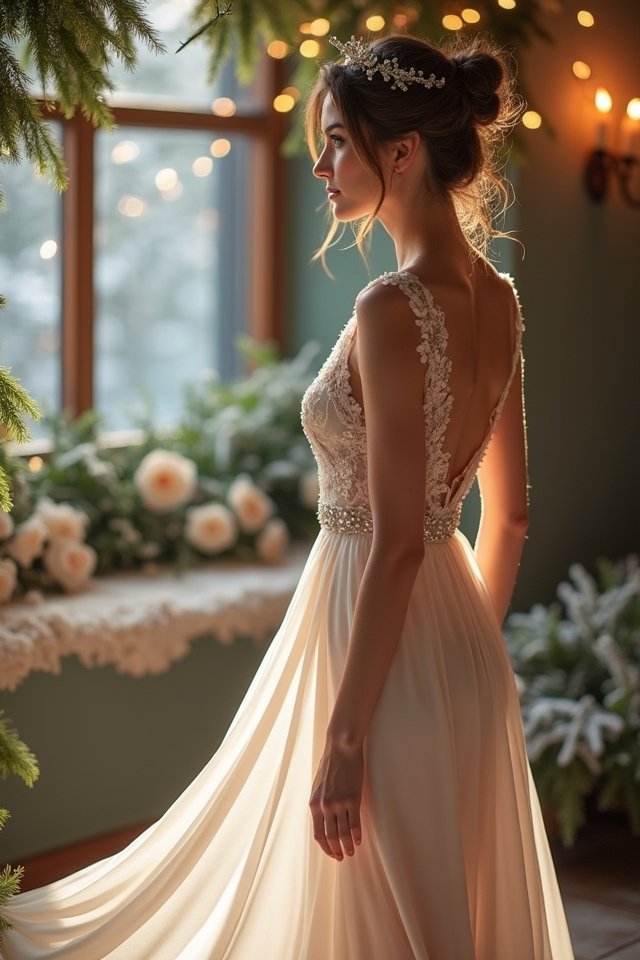elegant chiffon wrap dress