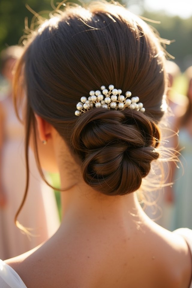 elegant classic updo style