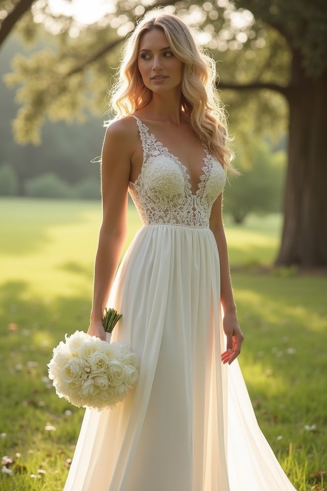 elegant column wedding dresses