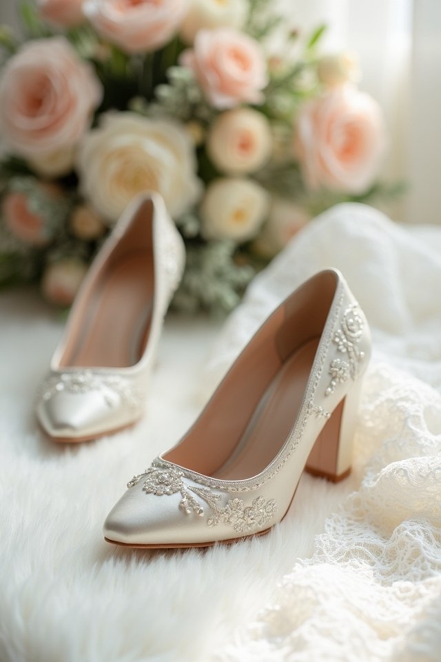 elegant comfortable bridal footwear