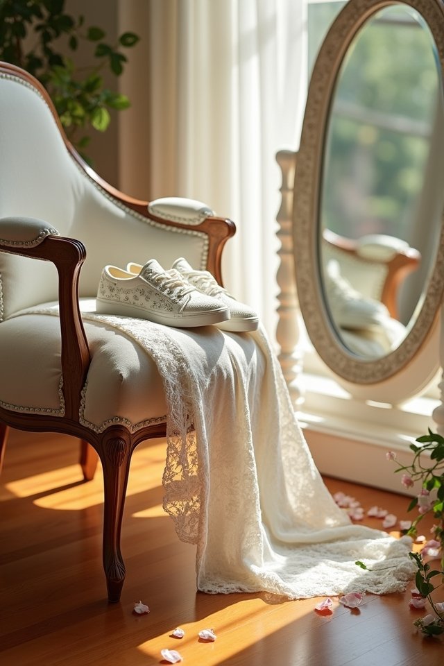 elegant comfortable bridal slip ons