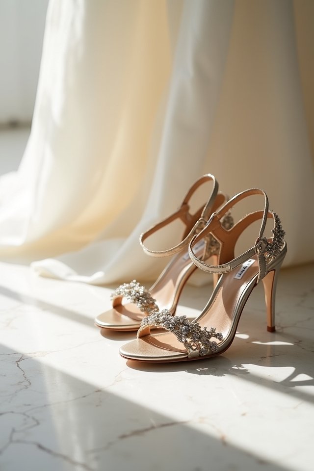 elegant comfortable wedding sandals