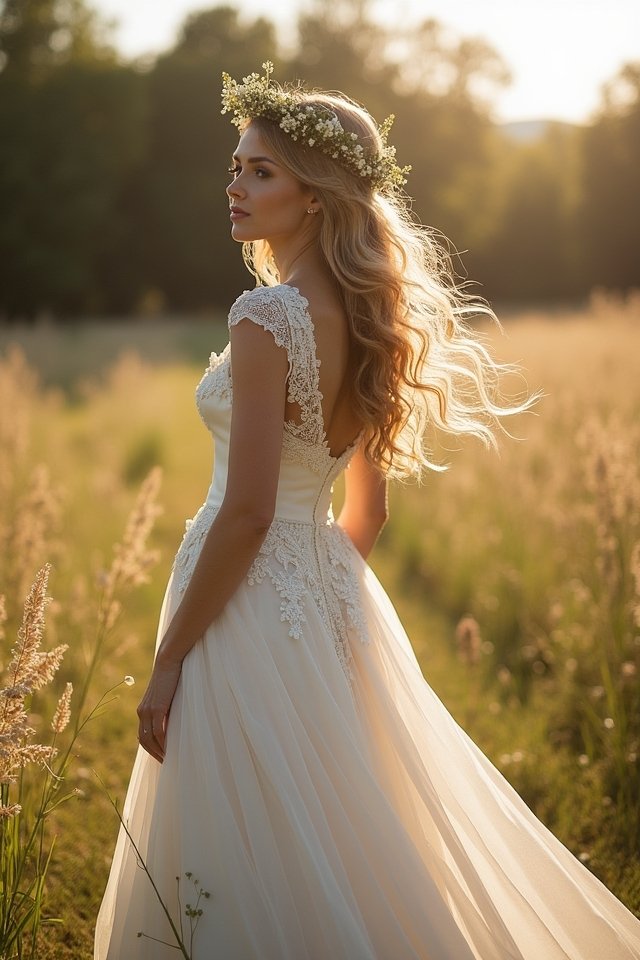 elegant corset ball gown