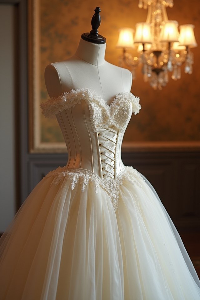 elegant corset ball gown