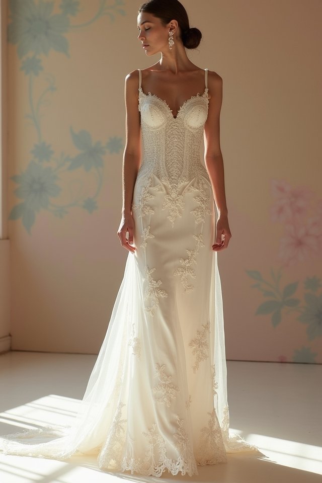 elegant corset column dress