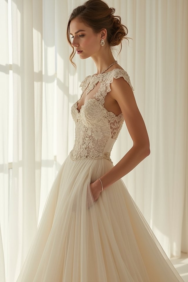 elegant corset with drapes