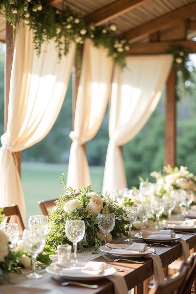 elegant creamy white wedding