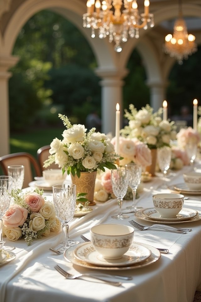elegant dining or tea