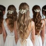 elegant down hairstyles for brides