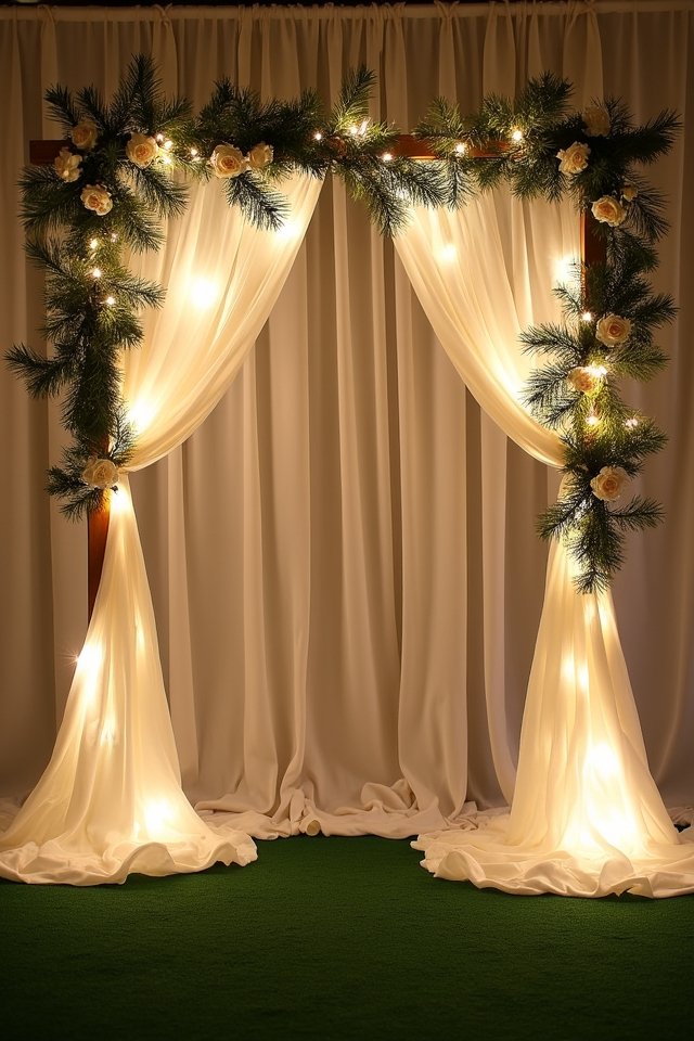 elegant draped fabric textures