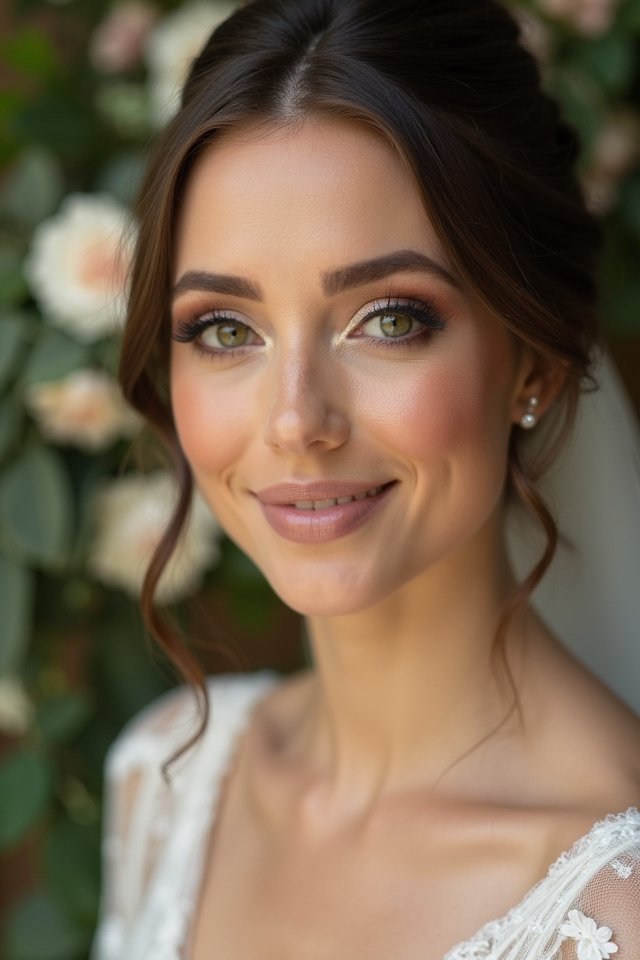 elegant earth tone makeup