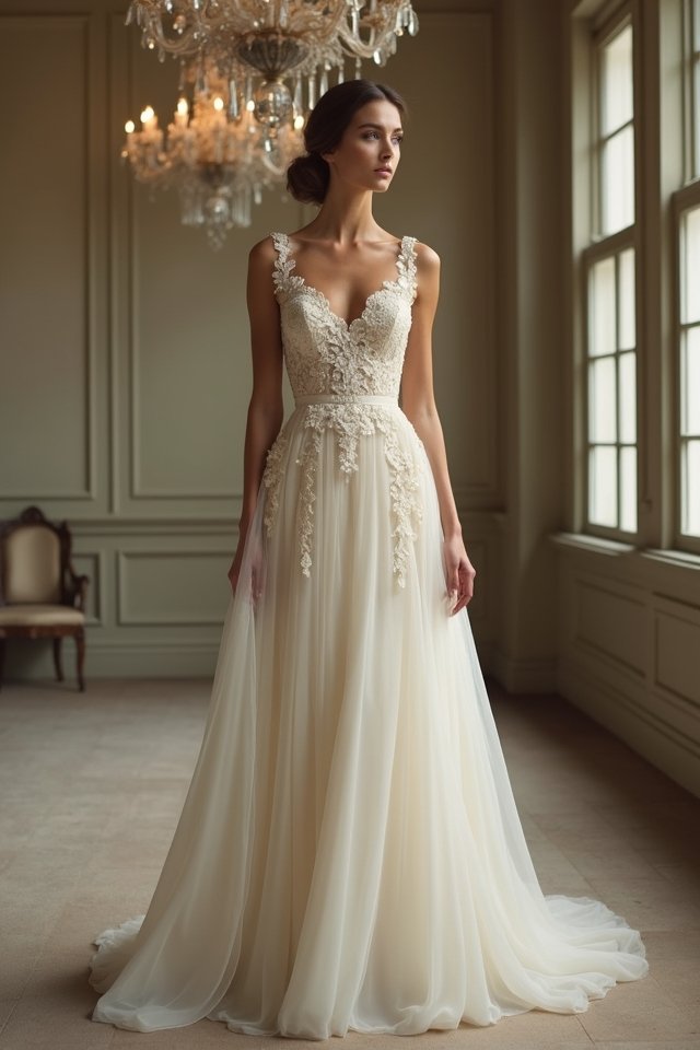 elegant empire waist gown