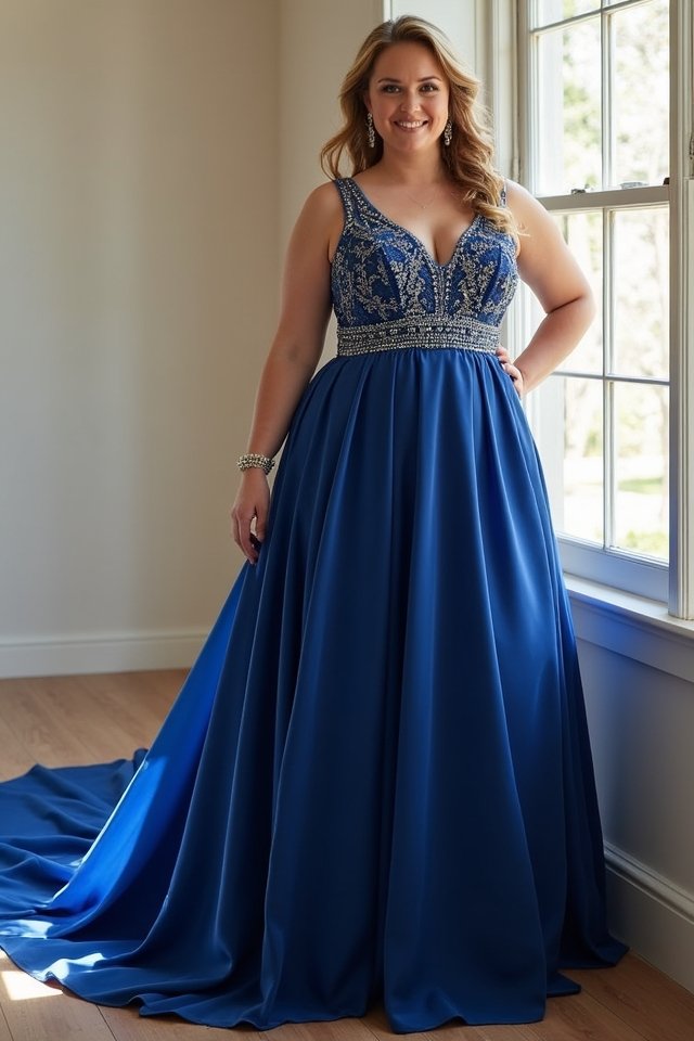 elegant empire waist gown