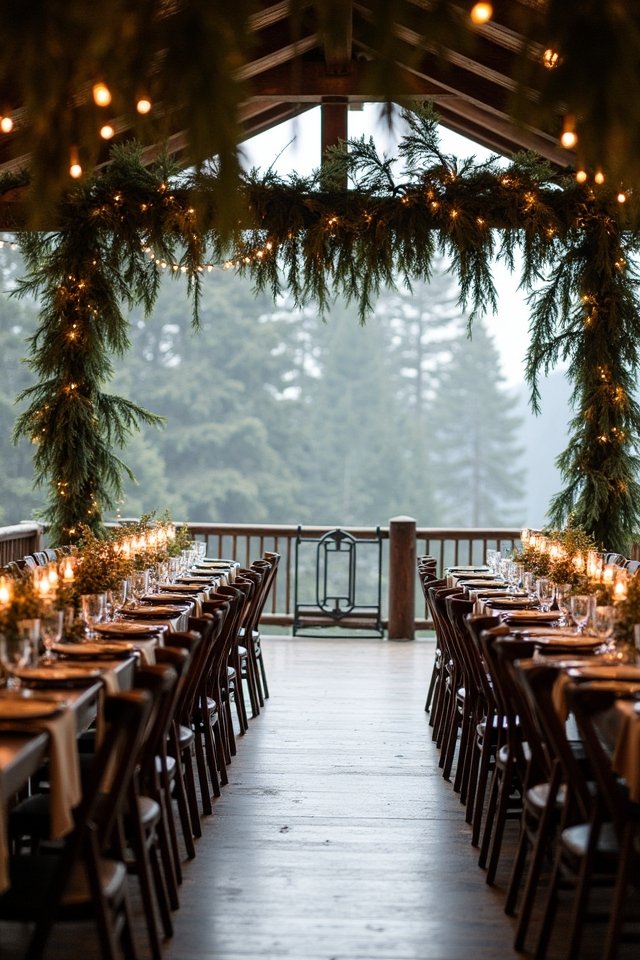 elegant evergreen winter decor