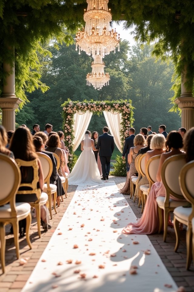 elegant fabric seating arrangements