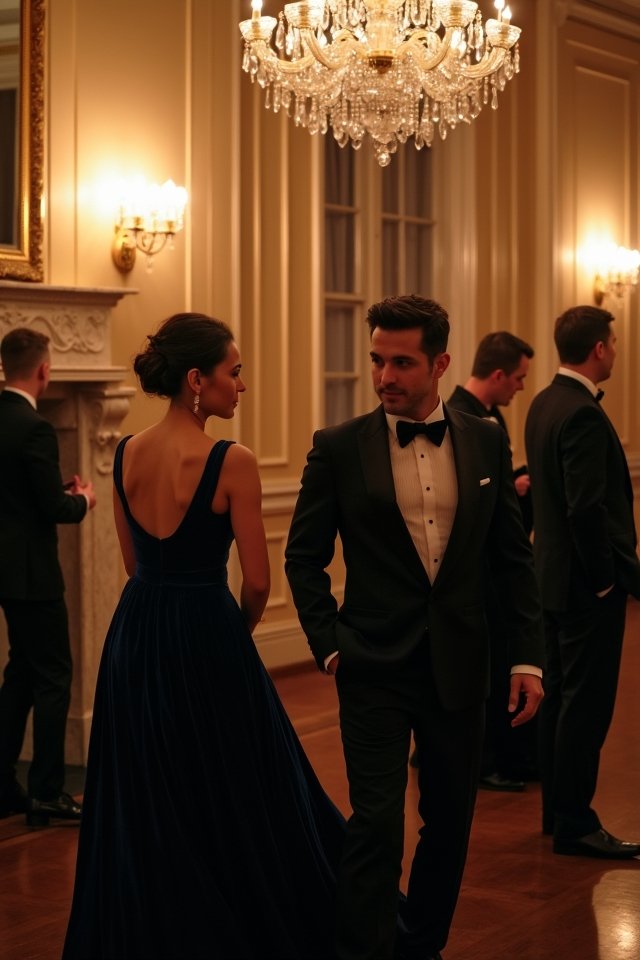 elegant festive wedding attire