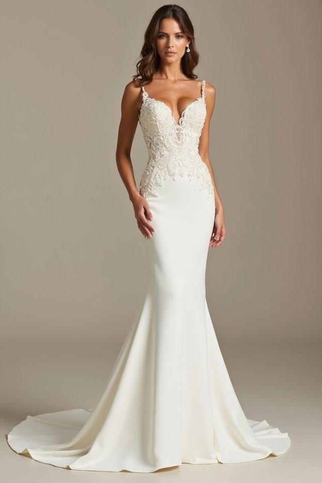 elegant figure flattering gown