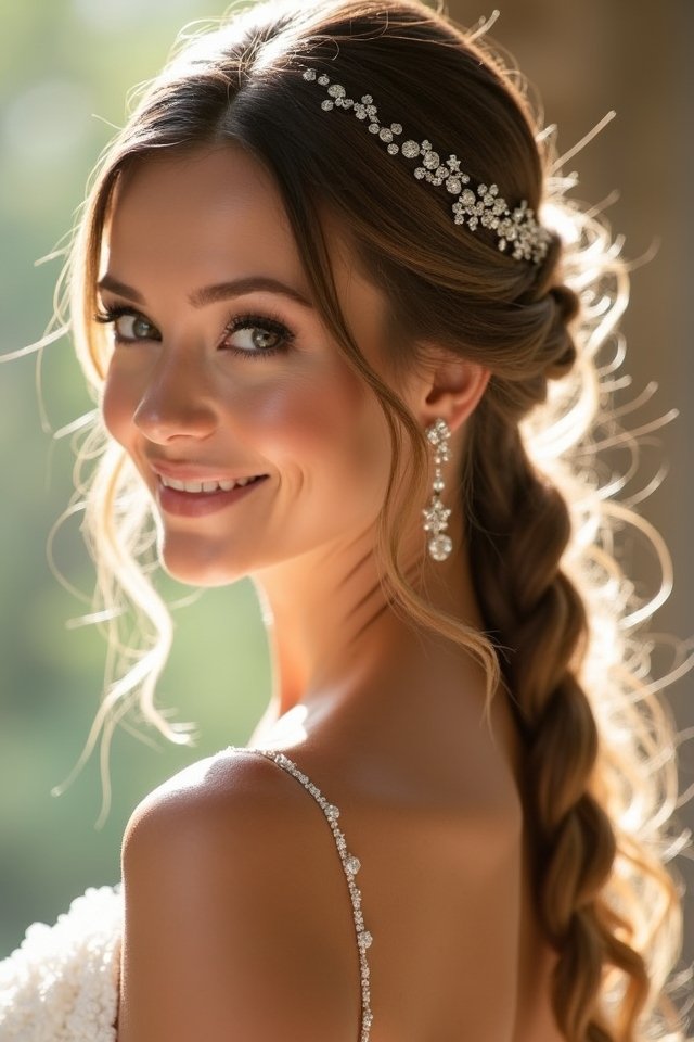 elegant fishtail braid jewelry