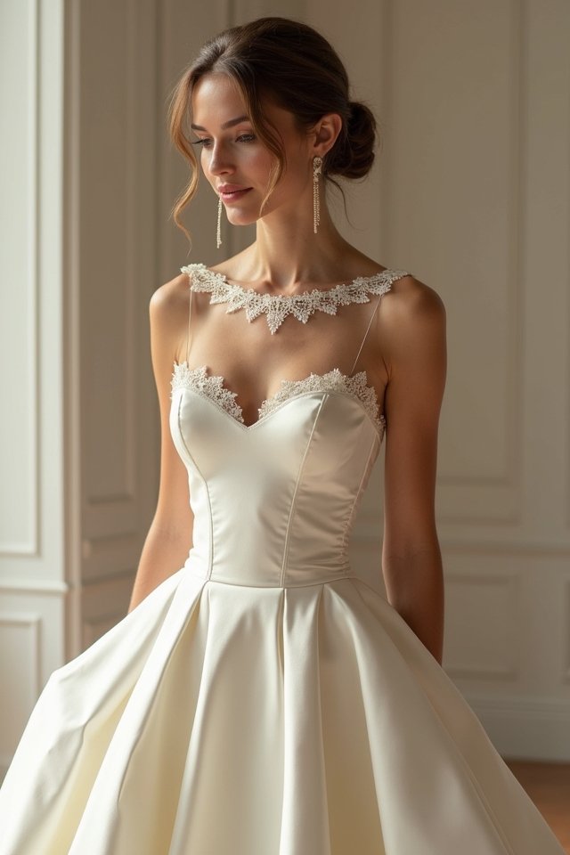 elegant fit and flare corset