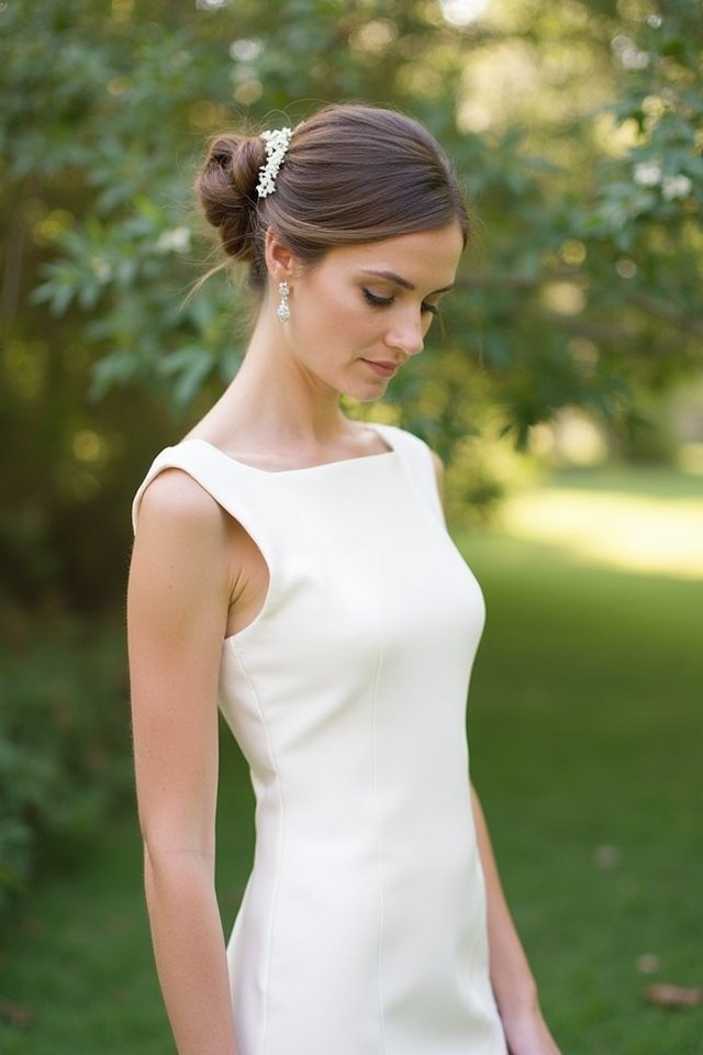 elegant fitted silhouette dress