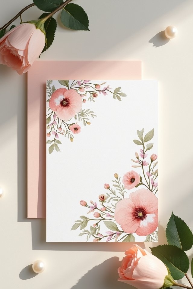 elegant floral invitation design