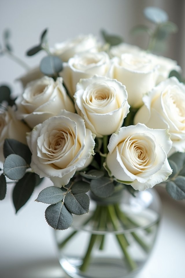 elegant floral monochrome arrangement