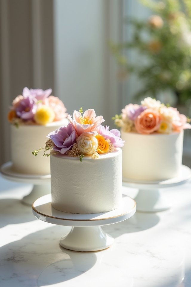 elegant floral wedding cake