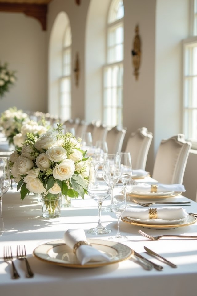 elegant floral wedding tablescapes