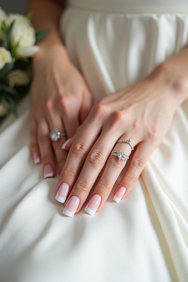 elegant french ombre nails