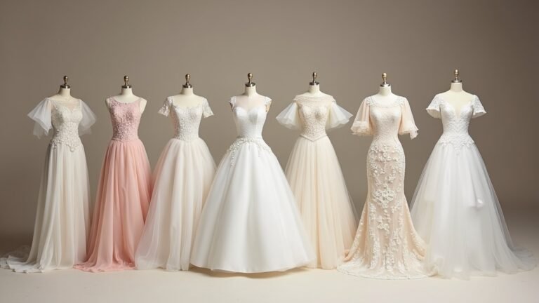 elegant full sleeve wedding dresses